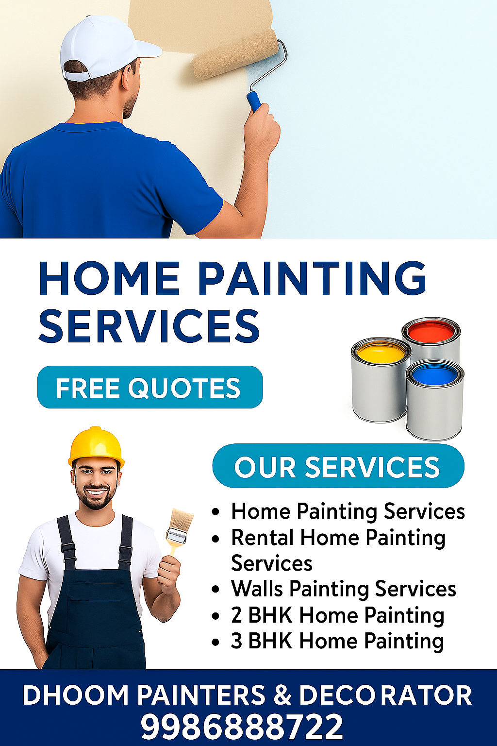 Free site visit house painting services near me
